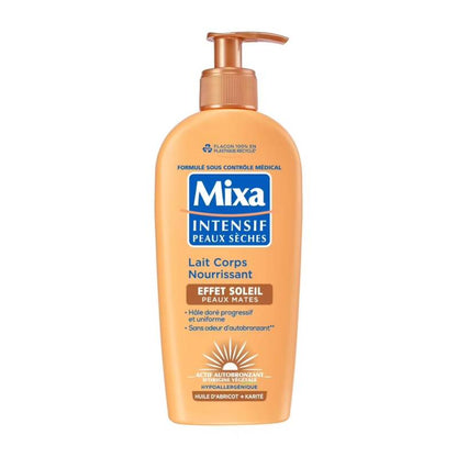 Mixa Intensif Lait Corps Nourrissant À L'Huile D'Abricot Et Karité Effet Soleil Peaux Mates