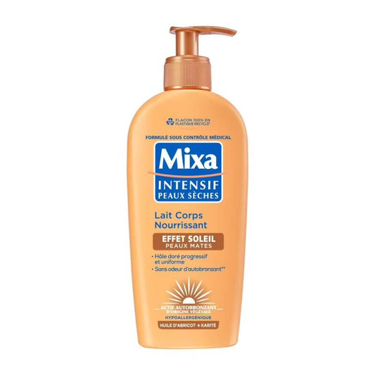 Mixa Intensif Lait Corps Nourrissant À L'Huile D'Abricot Et Karité Effet Soleil Peaux Mates