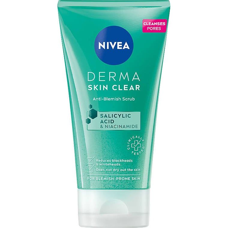 Nivea Derma Skin Clear Gommage À L'Acide Salicylique Pour Visage Et Corps 150Ml