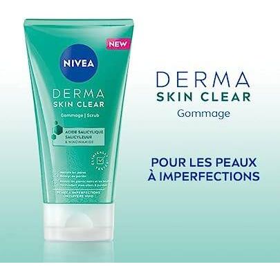 Nivea Derma Skin Clear Gommage À L'Acide Salicylique Pour Visage Et Corps 150Ml