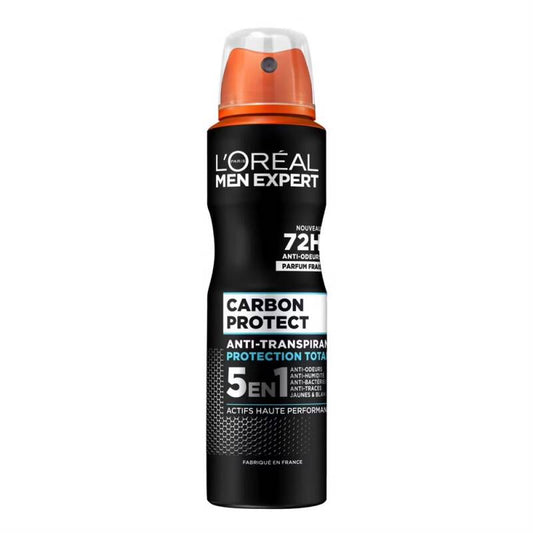 L'Oréal Men Expert - Carbon Protect Ice Fresh Déodorant Homme Spray 5-En-1