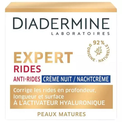 Diadermine Expert Rides Crème De Nuit Anti-Rides Peaux Matures 50Ml