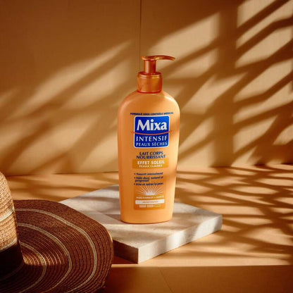 Mixa Intensif Lait Corps Nourrissant À L'Huile D'Abricot Et Karité Effet Soleil Peaux Mates