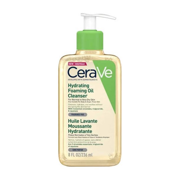 Cerave Huile Lavante Moussante Hydratante