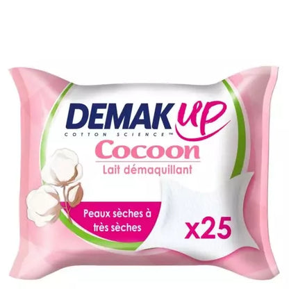 Demak'Up Cocoon Lingettes À Démaquiller - Visage Et Yeux - Peaux Sèches À Très Sècheswail