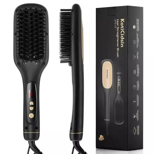 KotiCidsin Brosse Lissante, Affichage Led+Peigne À Cheveux De La Température Réglable, Brosse Chauffante